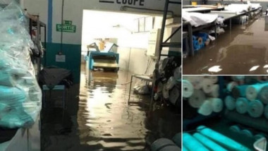 inundatie la o fabrica de confectii din maroc