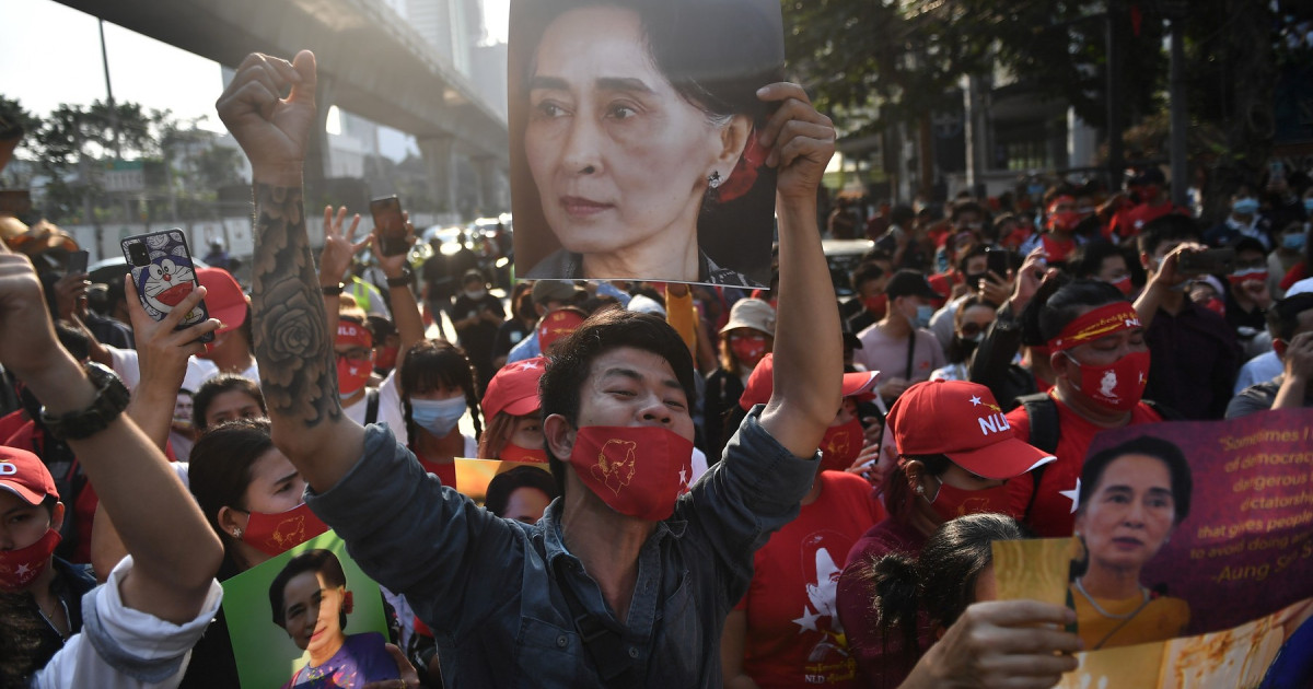 Massive protests continue over coup in Myanmar.  Millions of people are demanding the release of political leaders
