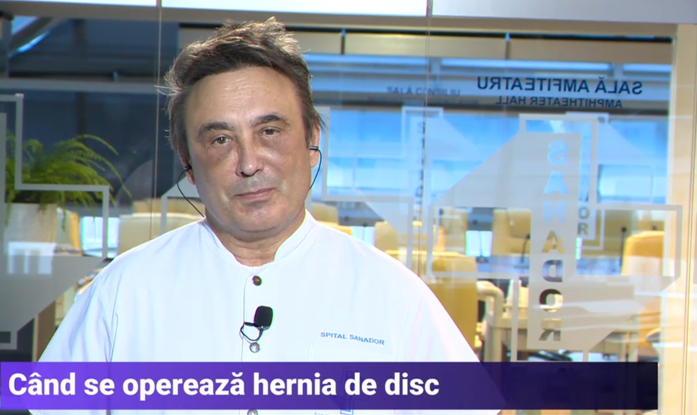 Când se operează hernia de disc