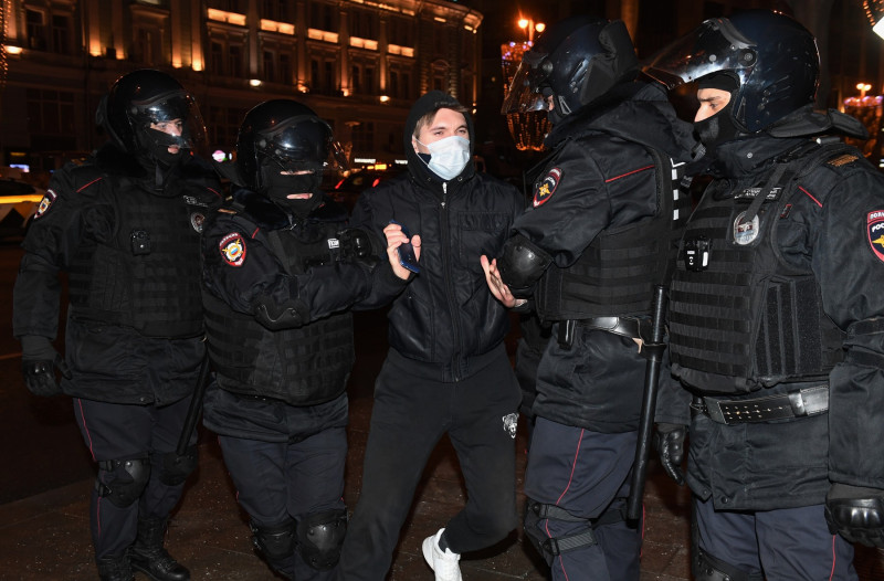 Arestat la Moscova protest Navalnîi