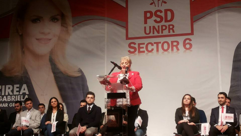 Aurelia surulescu susține un discurs la o reuniune a femeilor social democrate