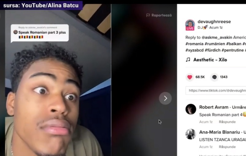 Viral pe TikTok: Americanul care încearcă să pronunțe cuvinte în limba română