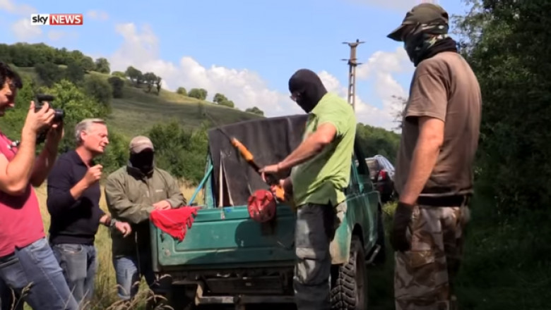reportaj fals sky news despre traficanţi români de arme