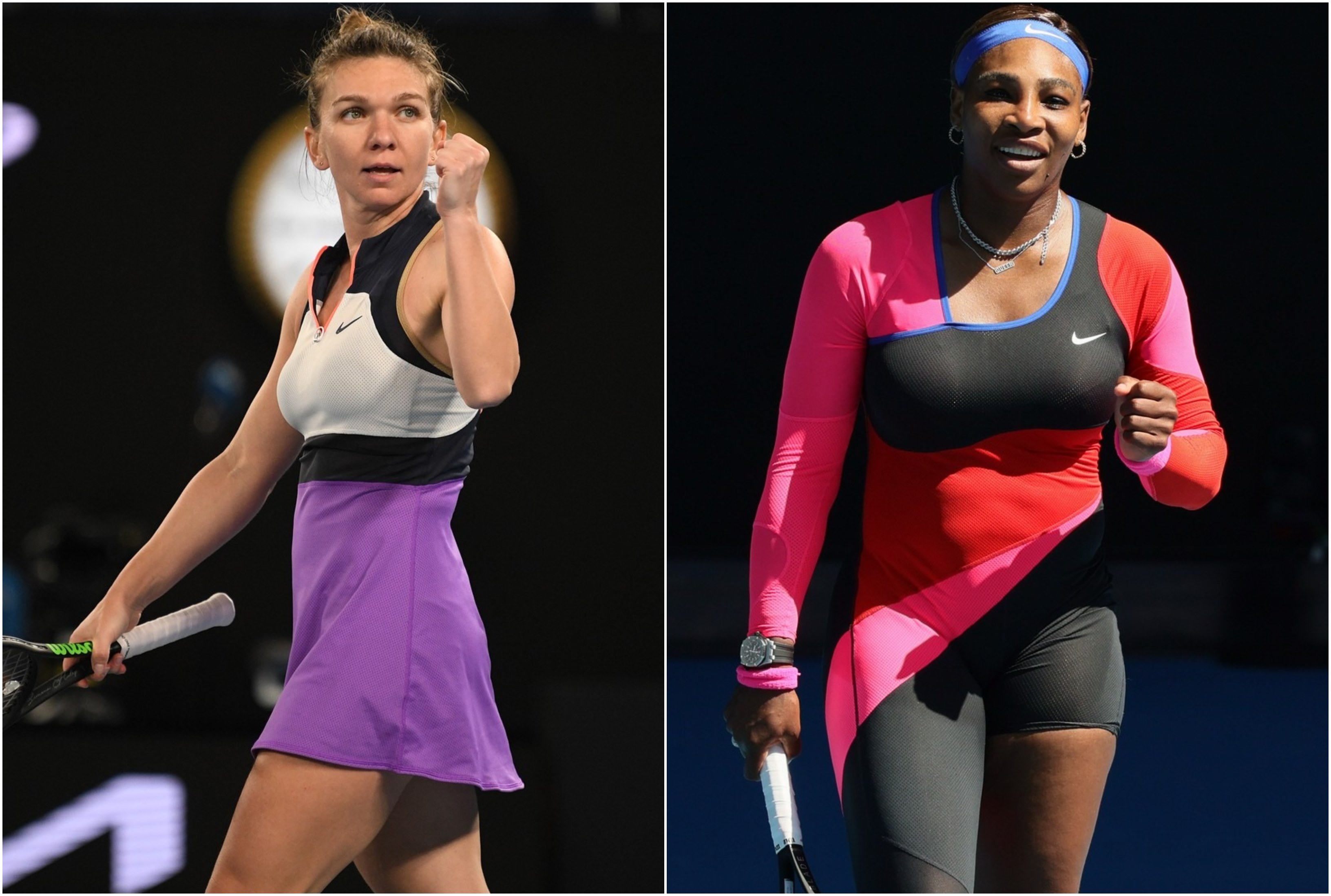 Simona Halep învinsă de Serena Williams cu 3 - 6, 3 - 6 în sferturile Australian Open 2021. Simona părăsește competiția