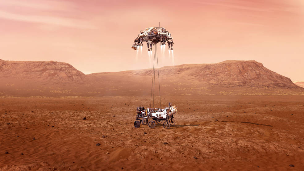Moment istoric. Roverul Perseverance, lansat de NASA, a atins suprafața planetei Marte. Primele imagini au ajuns pe Terra VIDEO