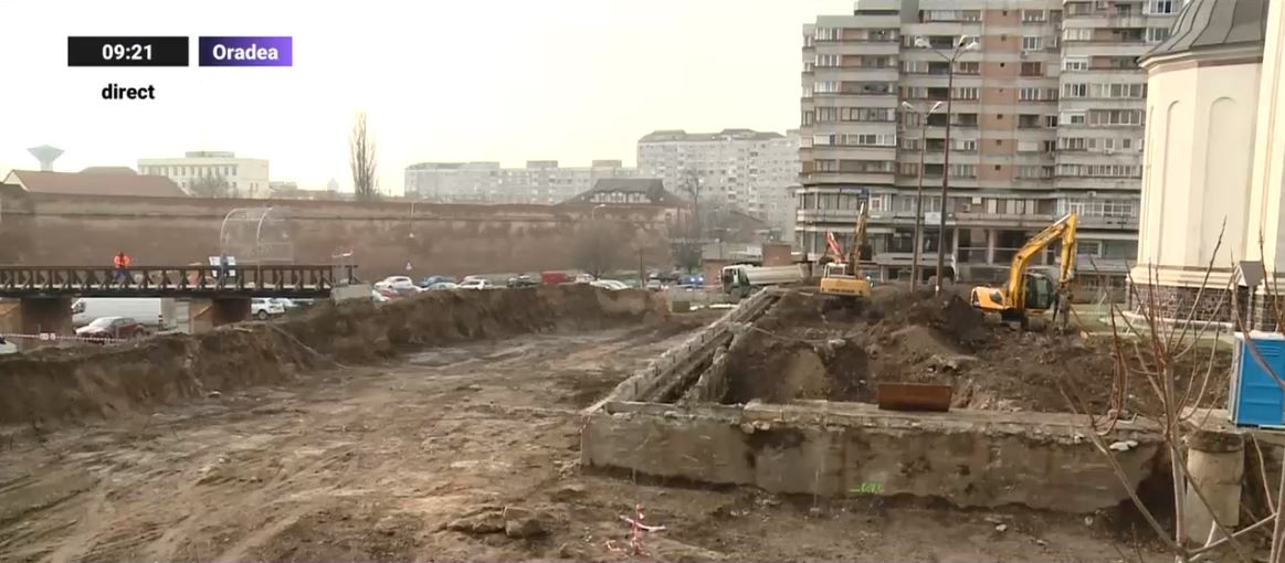 VIDEO. Biserică veche de sute de ani, descoperită în săpăturile pentru o parcare modernă din Oradea