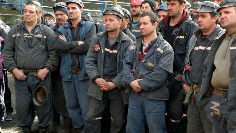 protest mineri din valea jiului