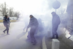 Protest al polițiștilor, la Palatul Cotroceni. Foto: INQUAM Photos/George Călin