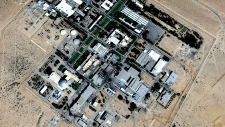 imagine din satelit a centrului de cerccetari nucleare negev