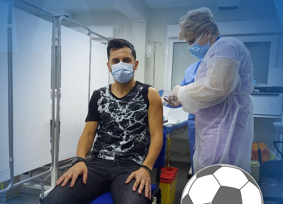 A început campania de vaccinare anti-COVID a fotbaliștilor de la națională