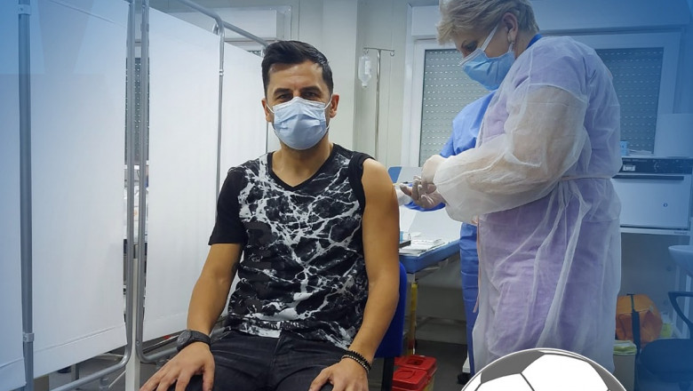 Nicolae Dică, antrenorul naționalei mari de fotbal, s-a vaccinat împotriva COVID-19.