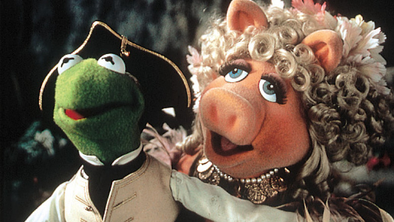 the muppets show , scena sin serial cu miss piggy si kermit