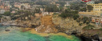 Landslide in the cemetery of Camogli, 200 coffins in the sea