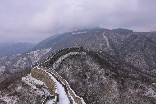 The Mutianyu Great Wall After Snow