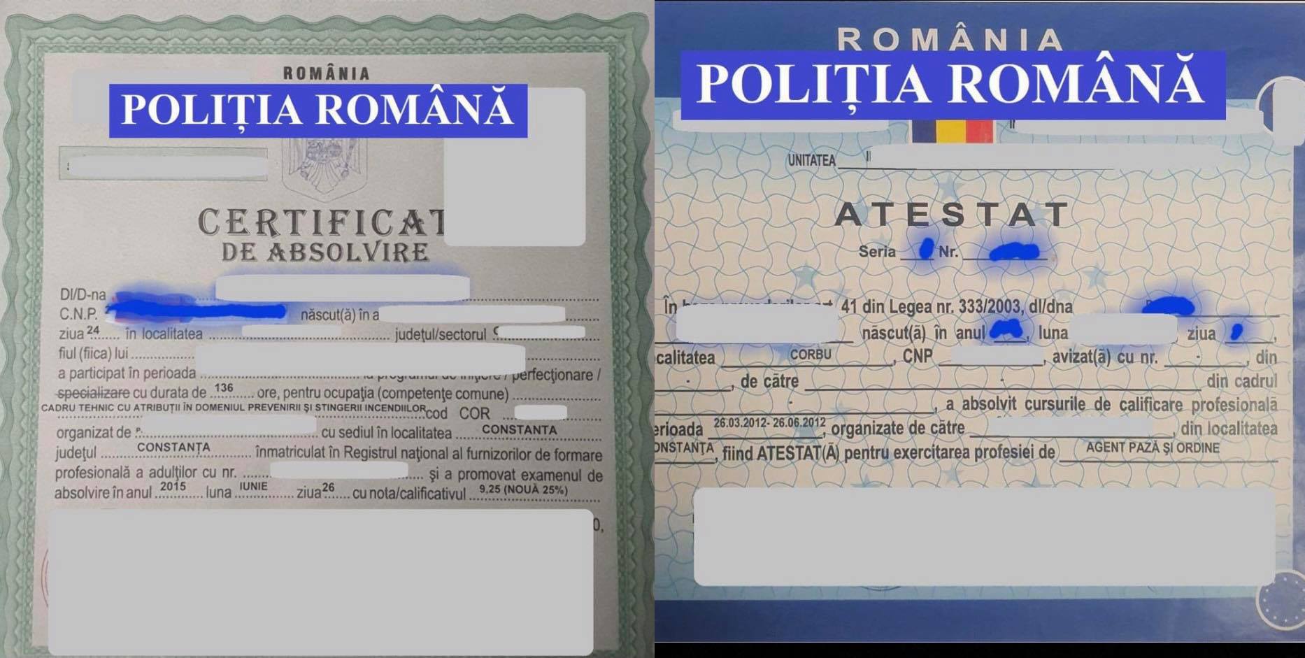 Percheziții de amploare la falsificatori. Indivizii vindeau diplome de studii și atestate profesionale