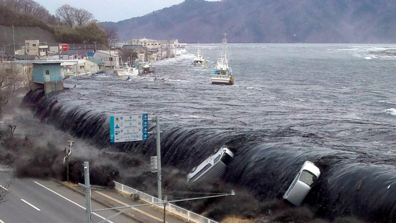 Un val tsunami uriaș