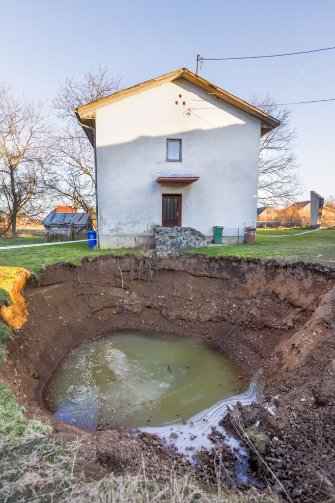 Earthquake damage, Mecencani, Croatia - 16 Feb 2021