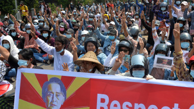 proteste în myanmar