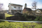 Petrinja, 30.01.2021 - Holes created after the earthquake in Mecencani are increasing and new ones are appearing