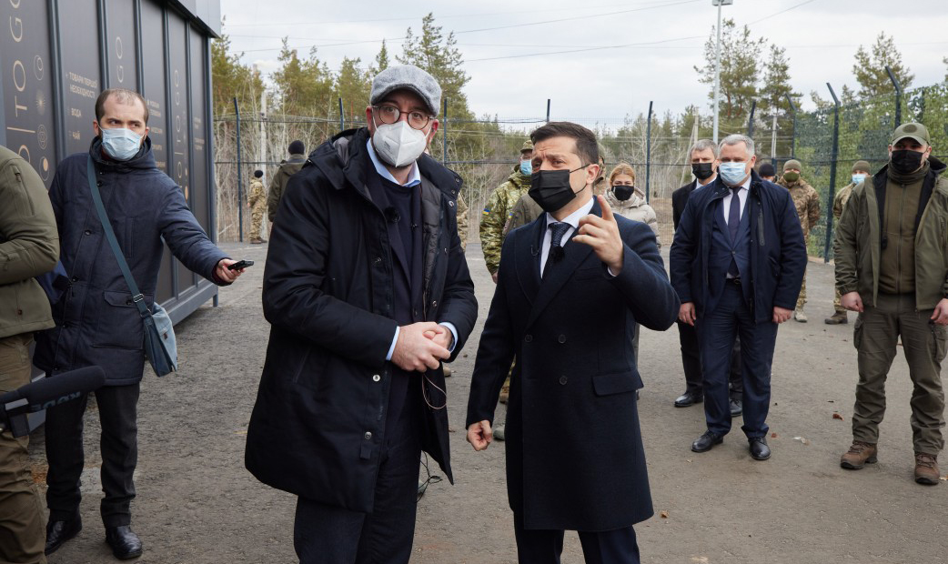 Preşedintele Consiliului European, vizită în regiunea ucraineană Donbas: Rusia este parte a conflictului, nu mediator