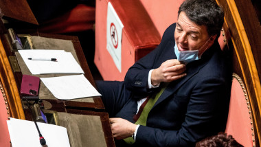 Matteo Renzi în Parlamentul italian.