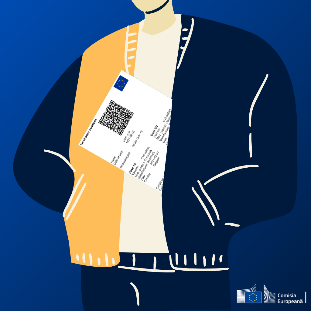 Reprezentanța Comisiei Europene, mesaj amuzant pe Facebook despre certificatul de vaccinare, cu aluzie la banii lui Ciolacu