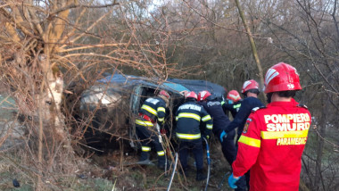 accident rutier si echipaje de salvare