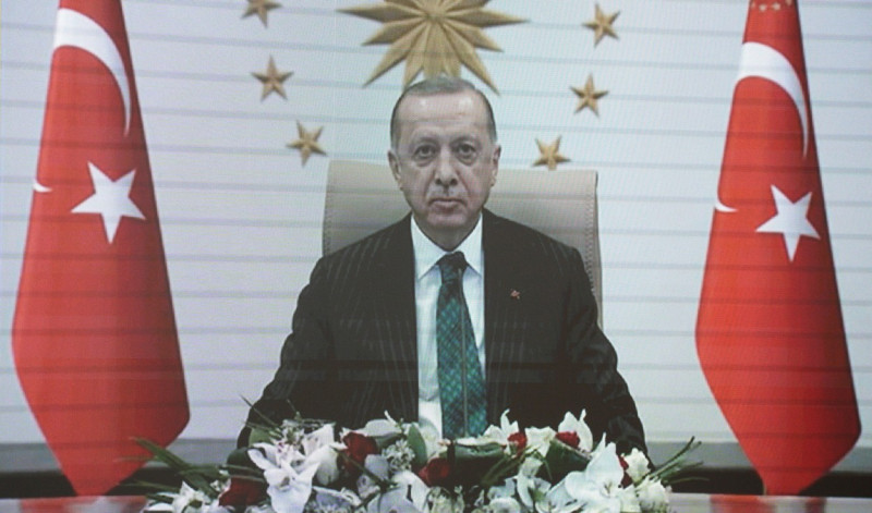 Recep Erdogan in teleconferință cu Vladimir Putin