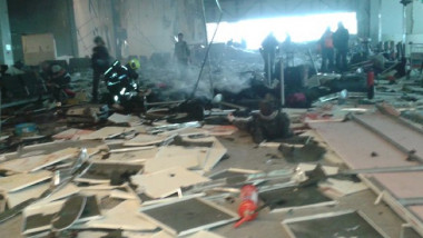 Distrugerile provocate de explozia de pe aeroportul Zaventem