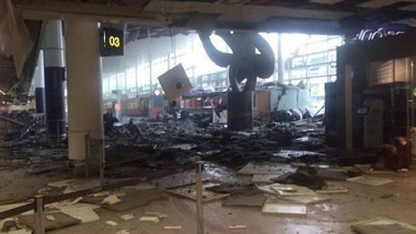 Distrugerile provocate de explozia de pe aeroportul Zaventem