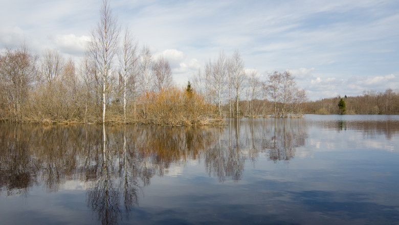 parcul national soomaa din estonia in timpul inundatiilor