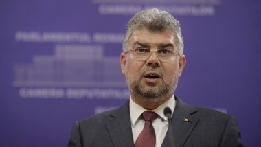 marcel ciolacu în timpul unor declaratii de presă
