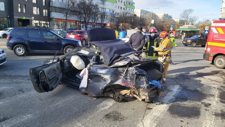 accident rutier provocat de un tanar fara permis pe 24 martie 2021.