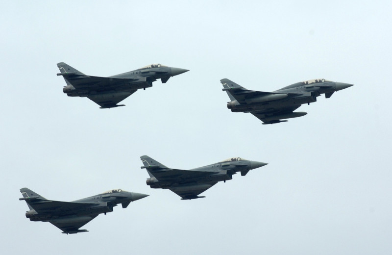 Avioane Eurofighter ale Forţelor Aeriene Spaniole desfăşurate la baza de la Mihail Kogălniceanu