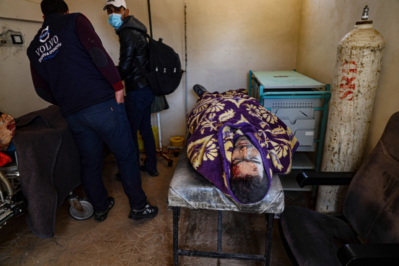 Al-Atareb City Hospital shelled in Idlib, Syria - 21 Mar 2021