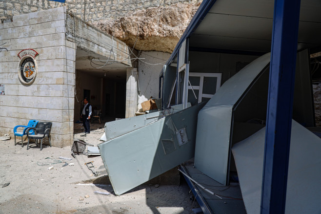 Al-Atareb City Hospital shelled in Idlib, Syria - 21 Mar 2021
