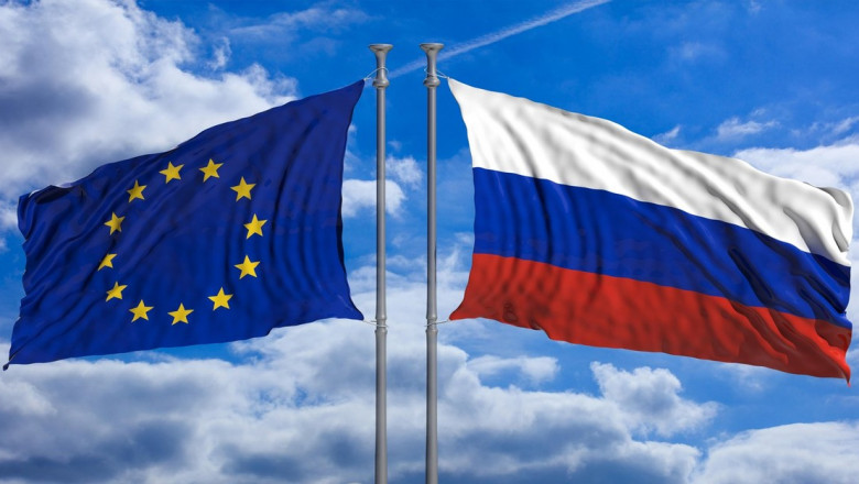 steagurile rusiei si uniunii europene