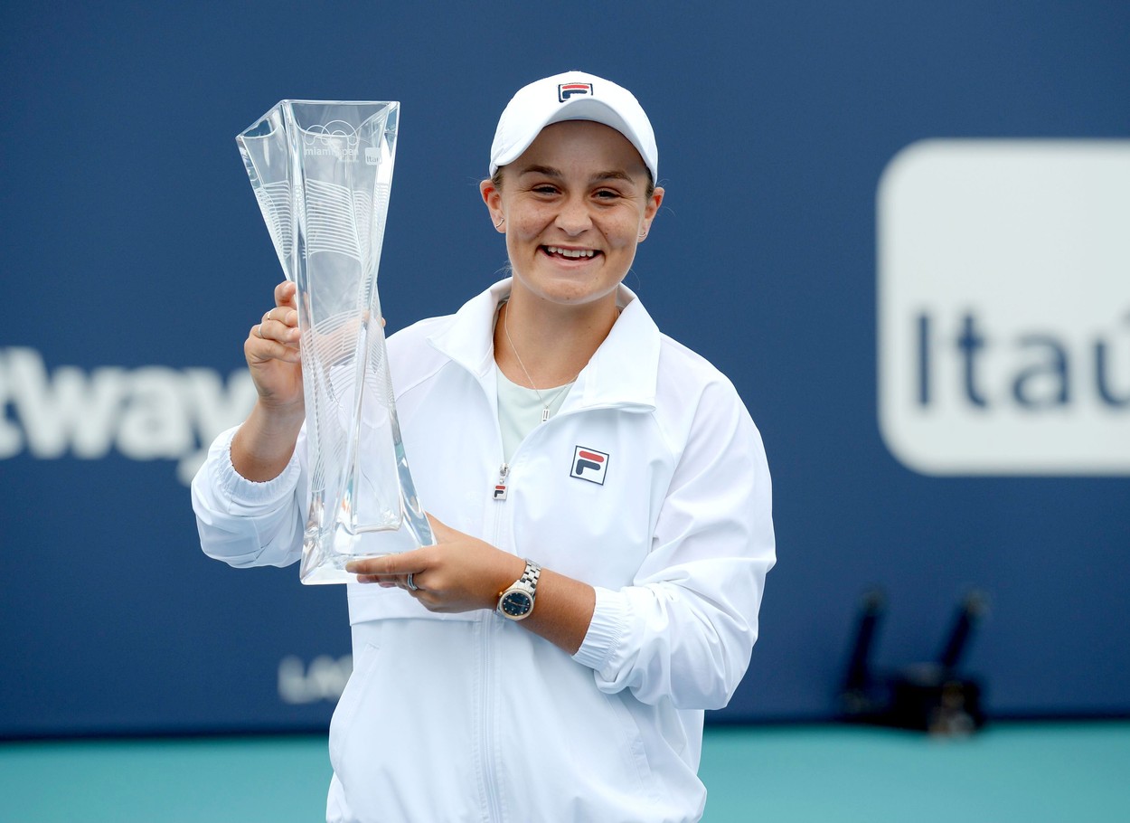 Ashleigh Barty castiga turneul Miami 2021, dupa ce Bianca Andreescu a abandonat in finala