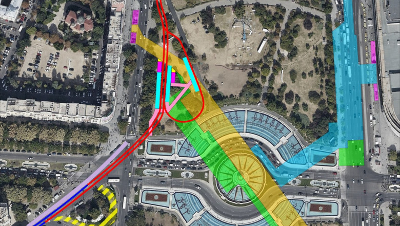 proiect Metrou ușor în Piața Unirii