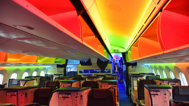 Interiorul unei aeronave