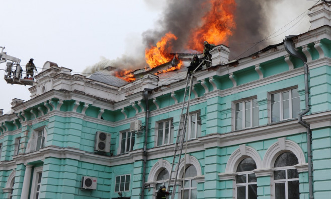 Fire hits cardiac surgery centre in Blagoveshchensk, Russia