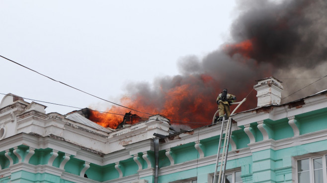 Fire hits cardiac surgery centre in Blagoveshchensk, Russia