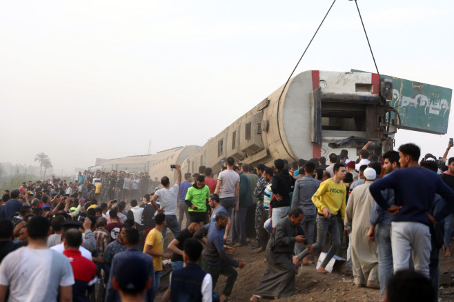 EGYPT TOUKH TRAIN DERAILMENT