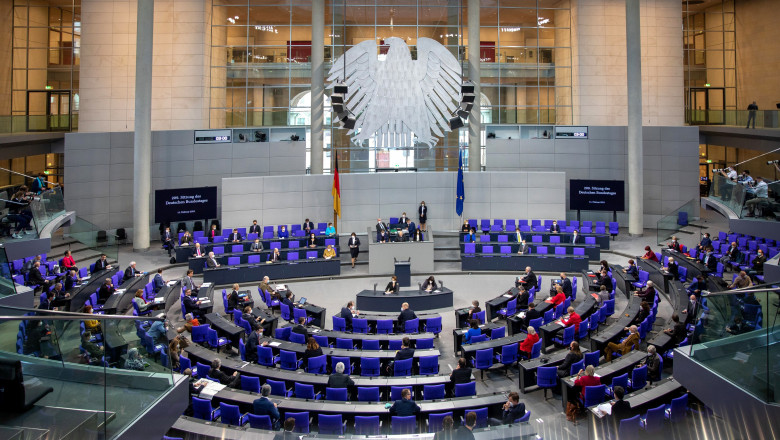 Ședință a Parlamentului german.