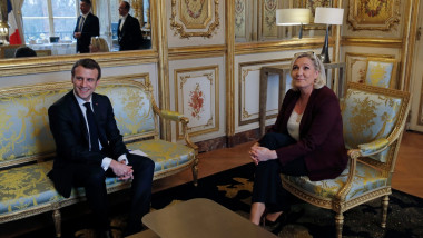 Macron și le Pen la Elysee