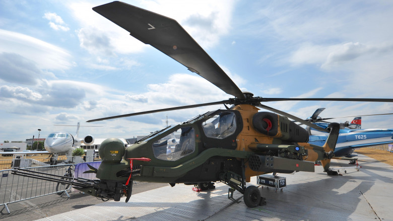 Elicopter de atac făcut de Turcia în colaborare cu firma italienească Leonardo