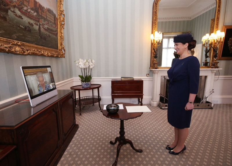 Audience at Buckingham Palace, London, UK - 27 Apr 2021