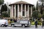 Funeral home workers protest in Rome, Italy - 16 Apr 2021