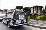 Funeral home workers protest in Rome, Italy - 16 Apr 2021