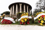 Funeral home workers protest in Rome, Italy - 16 Apr 2021